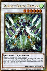Stardust Charge Warrior - PGL3-EN005