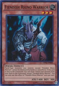 Fiendish Rhino Warrior - OP02-EN005