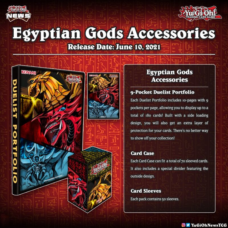 ❰𝗘𝗴𝘆𝗽𝘁𝗶𝗮𝗻 𝗚𝗼𝗱𝘀 𝗔𝗰𝗰𝗲𝘀𝘀𝗼𝗿𝗶𝗲𝘀❱TCG Egyptian Gods accessories have been announced#遊...