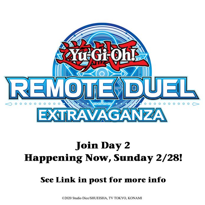 Join Day 2 of the #YuGiOhTCG #RemoteDuel Extravaganza! Find out how you can part...