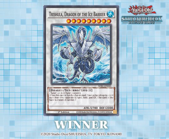 Results are in: Trishula, Dragon of the Ice Barrier is the favorite Ice Barrier ...
