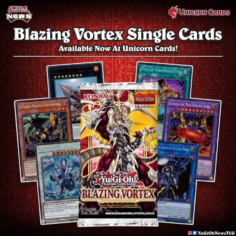 ❰𝗨𝗻𝗶𝗰𝗼𝗿𝗻 𝗖𝗮𝗿𝗱𝘀❱Single cards from "Blazing Vortex" are now available on @Unicorn...