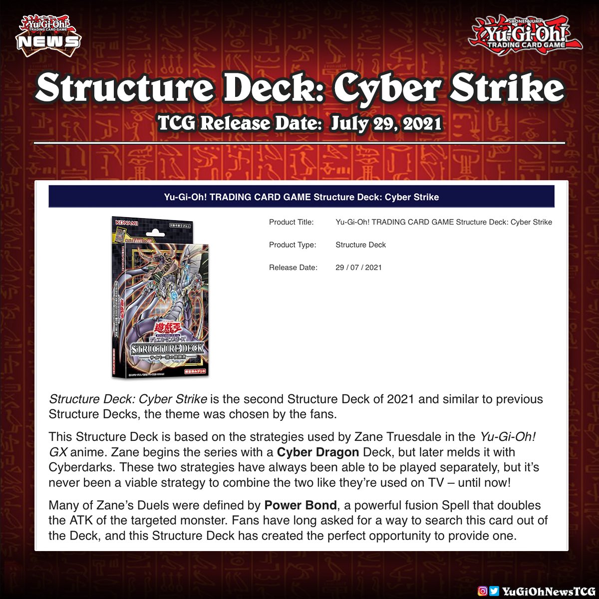 edición-de-nuevo & OVP Cyber Strike Stucture cubierta 1 Yu-Gi-Oh 