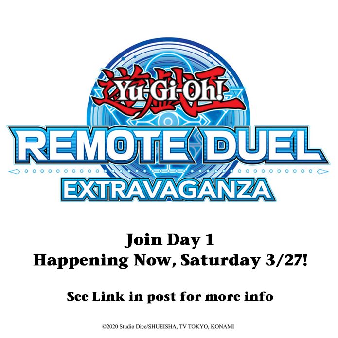 The #YuGiOhTCG #RemoteDuel Extravaganza is happening today! Find out how you can...