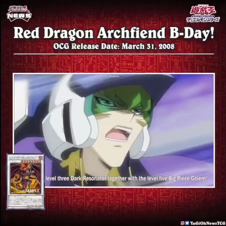 ❰𝗥𝗲𝗱 𝗗𝗿𝗮𝗴𝗼𝗻 𝗔𝗿𝗰𝗵𝗳𝗶𝗲𝗻𝗱 𝗕-𝗗𝗮𝘆❱Today is the birthday of the OCG “Red Dragon Archfi...