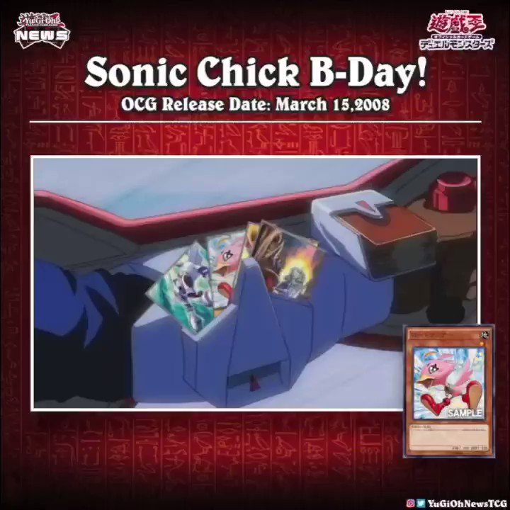 ❰𝗦𝗼𝗻𝗶𝗰 𝗖𝗵𝗶𝗰𝗸 𝗕-𝗗𝗮𝘆❱Today is the birthday of the OCG “Sonic Chick”  This card wa...