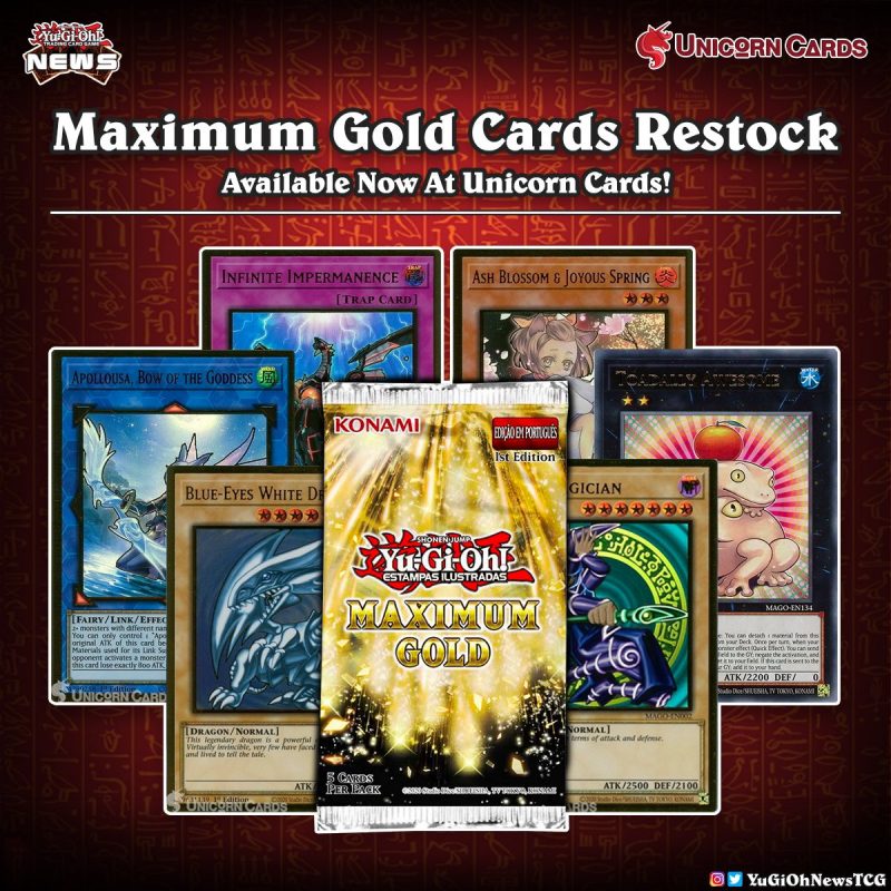❰𝗨𝗻𝗶𝗰𝗼𝗿𝗻 𝗖𝗮𝗿𝗱𝘀❱Single cards from "Maximum Gold" are now available on @UnicornCa...