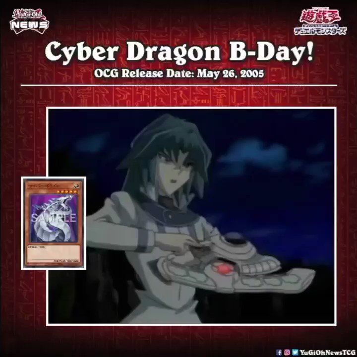 ❰𝗖𝘆𝗯𝗲𝗿 𝗗𝗿𝗮𝗴𝗼𝗻 𝗕-𝗗𝗮𝘆❱Today is the birthday of the OCG “Cyber Dragon”  This card ...