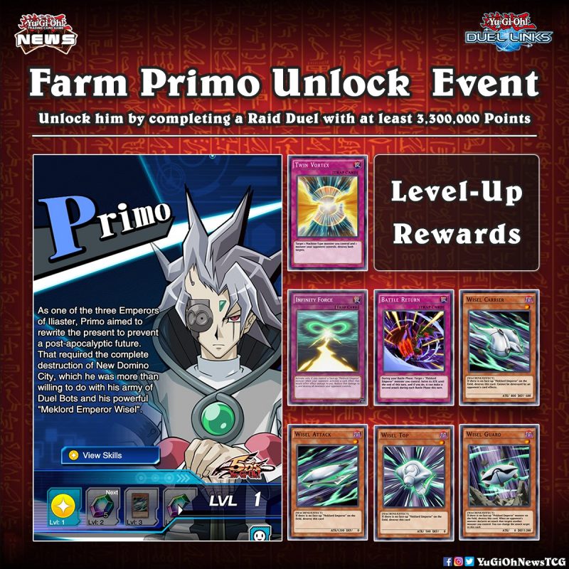 ❰𝗗𝘂𝗲𝗹 𝗟𝗶𝗻𝗸𝘀❱Farm Primo has arrived to the TCGThis event takes place from May 1...