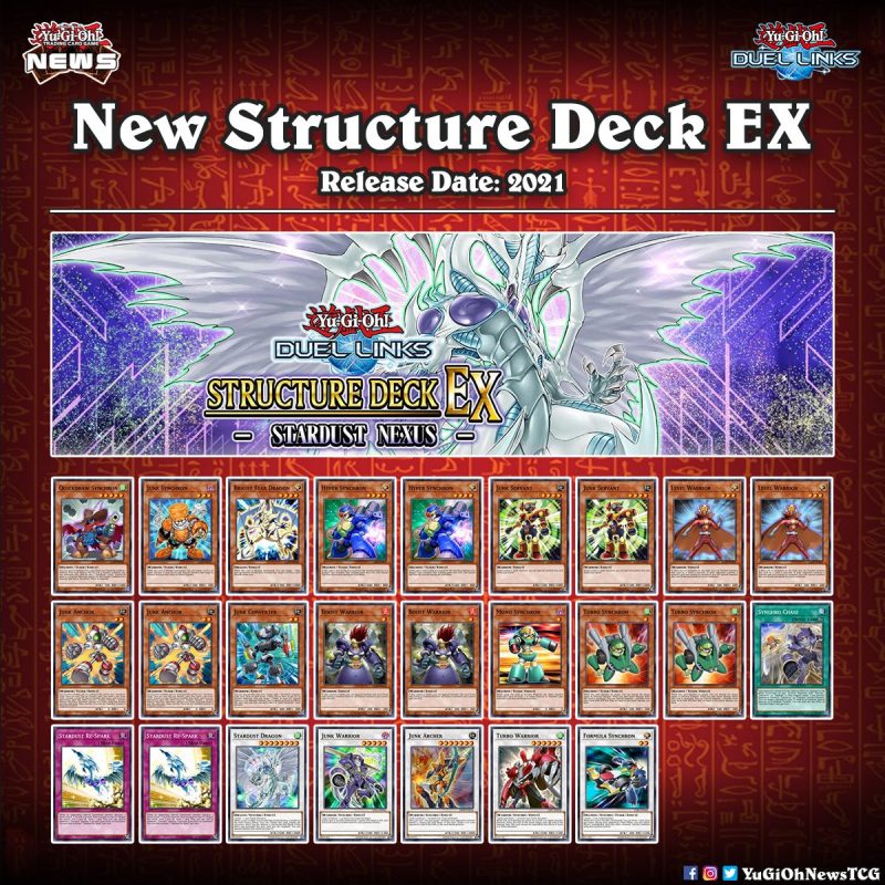 ❰𝗗𝘂𝗲𝗹 𝗟𝗶𝗻𝗸𝘀❱The full card list of the upcoming STARDUST NEXUS EX structure deck...