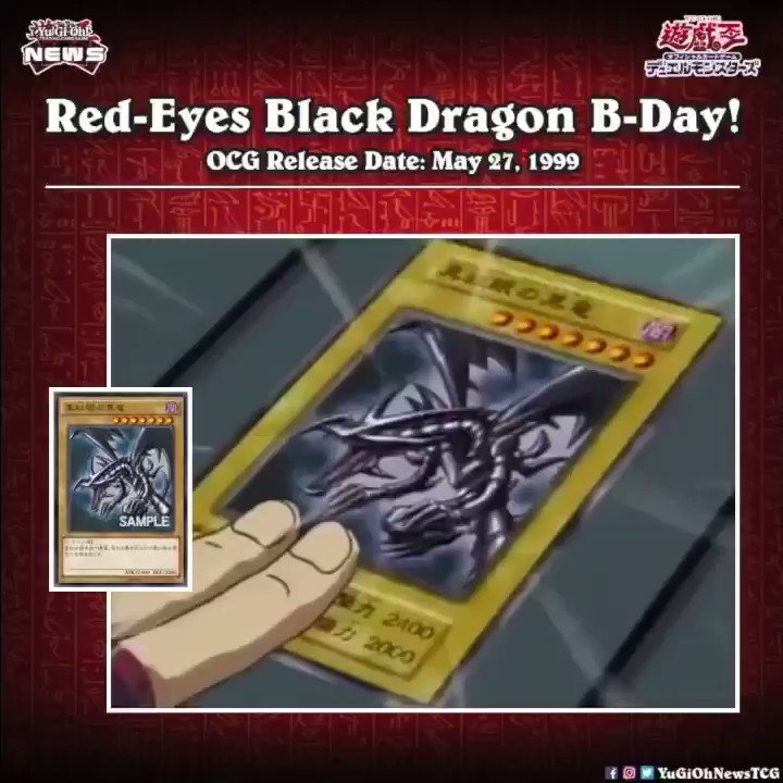 ❰𝗥𝗲𝗱-𝗘𝘆𝗲𝘀 𝗕𝗹𝗮𝗰𝗸 𝗗𝗿𝗮𝗴𝗼𝗻 𝗕-𝗗𝗮𝘆❱Today is the birthday of the OCG “Red-Eyes Black D...