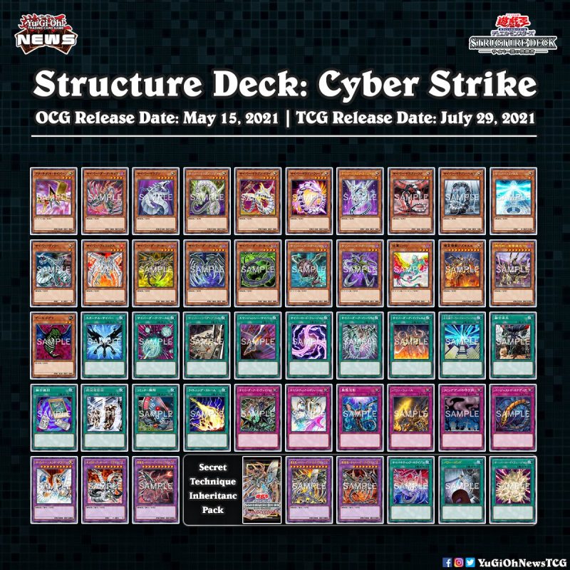 ❰𝗦𝘁𝗿𝘂𝗰𝘁𝘂𝗿𝗲 𝗗𝗲𝗰𝗸: 𝗖𝘆𝗯𝗲𝗿 𝗦𝘁𝗿𝗶𝗸𝗲❱The full card list of the OCG Structure Deck: Cyb...