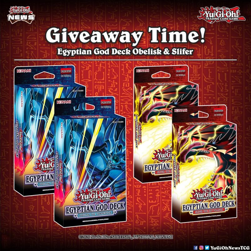 ❰𝗚𝗜𝗩𝗘𝗔𝗪𝗔𝗬!❱AD | You‘ve got a chance to win 4 Egyptian God Decks of our Yu-Gi-Oh...