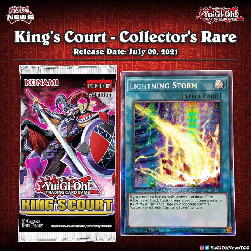 ❰𝗞𝗶𝗻𝗴’𝘀 𝗖𝗼𝘂𝗿𝘁❱Lightning Storm will be available as a Collector’s Rare in the up...