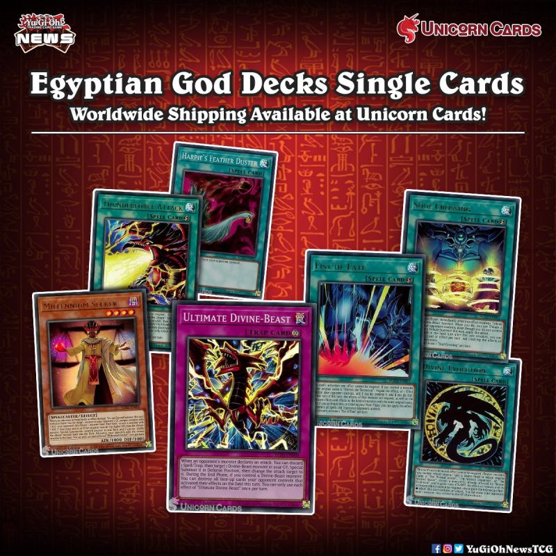 ❰𝗨𝗻𝗶𝗰𝗼𝗿𝗻 𝗖𝗮𝗿𝗱𝘀❱Single cards from the Egyptian God Decks are now available on  ...