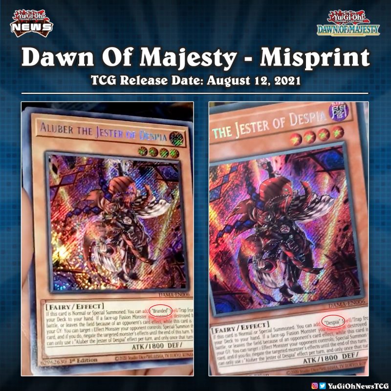 ❰𝗗𝗮𝘄𝗻 𝗼𝗳 𝗠𝗮𝗷𝗲𝘀𝘁𝘆❱Apparently Konami didn’t decide yet which card “Aluber the Jes...