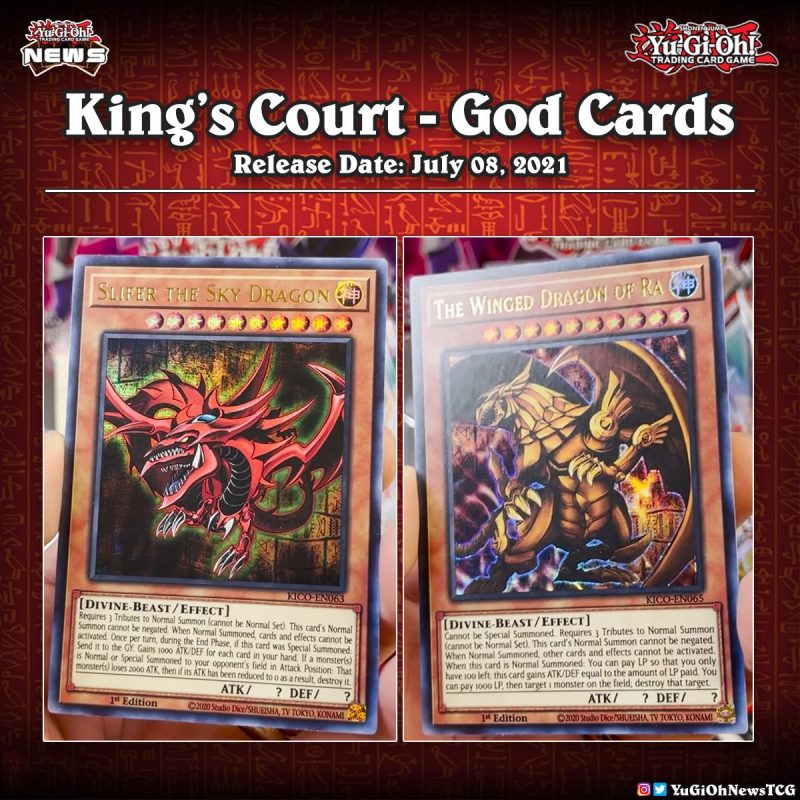 ❰𝗞𝗶𝗻𝗴’𝘀 𝗖𝗼𝘂𝗿𝘁❱The Ultra Rare version of two Egyptian God cards have been reveal...