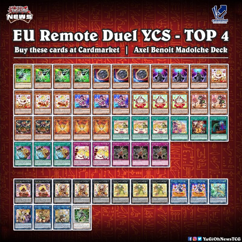 ❰𝗖𝗔𝗥𝗗 𝗠𝗔𝗥𝗞𝗘𝗧❱Here is a new “Madolche” deck profile (Top 4 EU Remote Duel YCS) b...