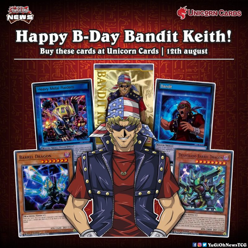 ❰𝗨𝗻𝗶𝗰𝗼𝗿𝗻 𝗖𝗮𝗿𝗱𝘀❱Happy birthday Bandit Keith, the master of underhanded tactics...