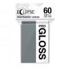 PRO-Gloss Eclipse Small Deck Protector Sleeves - Smoke Grey (60-Pack)