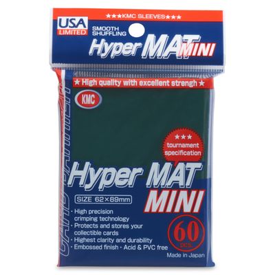 USA Limited KMC Card Barrier - Hyper Matte Mini - Green (60-Pack)