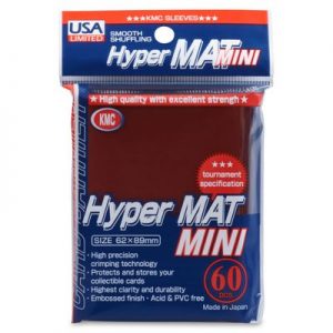 USA Limited KMC Card Barrier - Hyper Matte Mini - Red (60-Pack)
