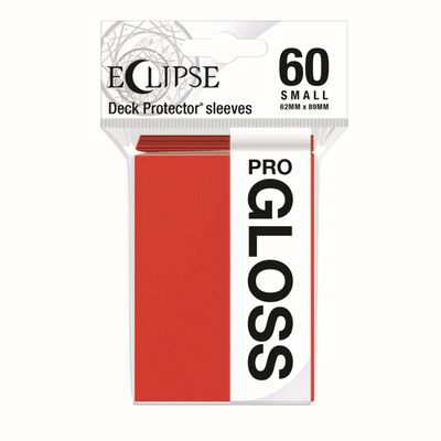 PRO-Gloss Eclipse Small Deck Protector Sleeves - Apple Red (60-Pack)
