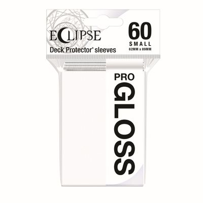 PRO-Gloss Eclipse Small Deck Protector Sleeves - Artic White (60-Pack)
