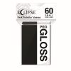 PRO-Gloss Eclipse Small Deck Protector Sleeves - Jet Black (60-Pack)