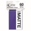 PRO-Matte Eclipse Small Deck Protector Sleeves - Royal Purple (60-Pack)