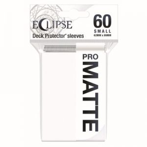 PRO-Matte Eclipse Small Deck Protector Sleeves - Arctic White (60-Pack)