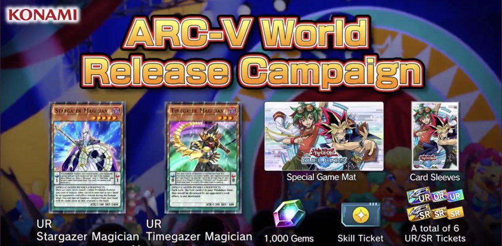 ❰𝗗𝘂𝗲𝗹 𝗟𝗶𝗻𝗸𝘀❱Here are the rewards players will get for the new ARC V World celeb...