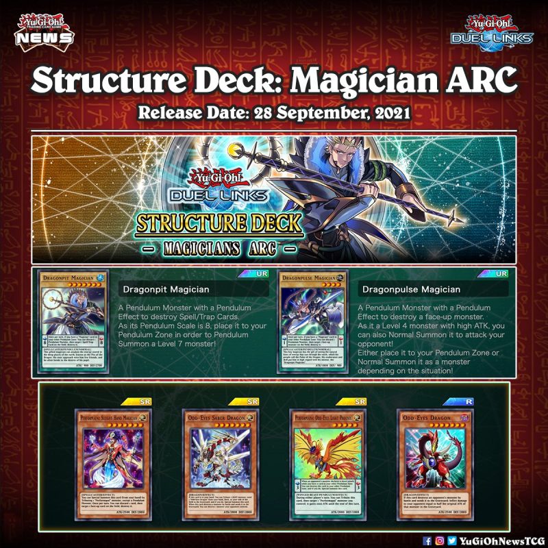❰𝗗𝘂𝗲𝗹 𝗟𝗶𝗻𝗸𝘀❱The new Structure Deck: “Magician ARC” has been officially revealed...