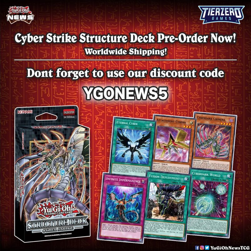 ❰𝗦𝘁𝗿𝘂𝗰𝘁𝘂𝗿𝗲 𝗗𝗲𝗰𝗸: 𝗖𝘆𝗯𝗲𝗿 𝗦𝘁𝗿𝗶𝗸𝗲❱The Cyber Strike Structure Deck is now available ...