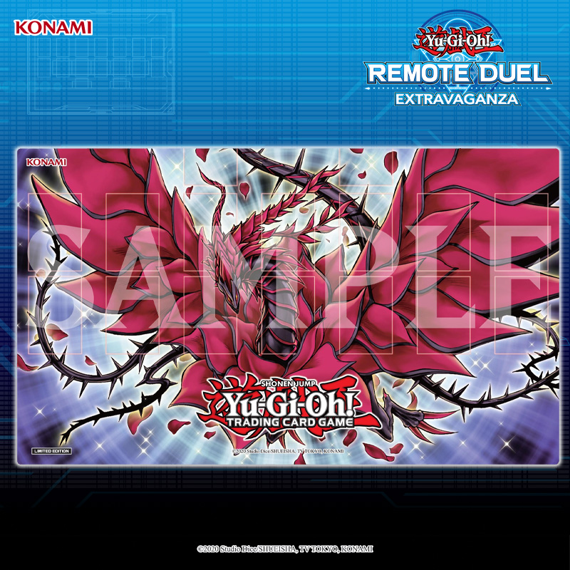 The October 2021 Remote Duel Extravaganza Exclusive Black Rose Dragon Game Mat i...