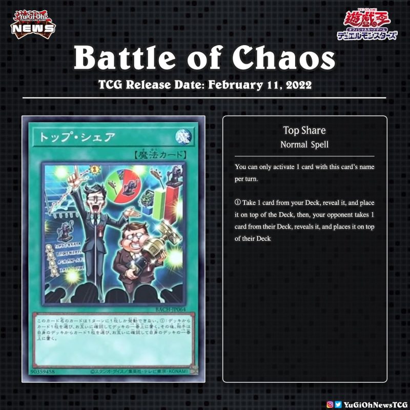 ❰𝗕𝗮𝘁𝘁𝗹𝗲 𝗼𝗳 𝗖𝗵𝗮𝗼𝘀❱The remaining Spells and Traps from “Battle of Chaos”Transla...