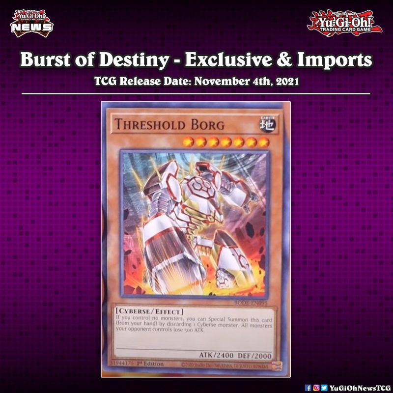 ❰𝗕𝘂𝗿𝘀𝘁 𝗼𝗳 𝗗𝗲𝘀𝘁𝗶𝗻𝘆❱Here are a few TCG exclusive & Imports cards from the upcomin...
