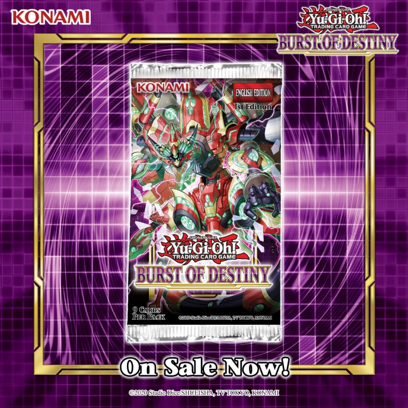 Burst of Destiny is available now at your local OTS! #YuGiOh #YuGiOhTCG #Bursto...