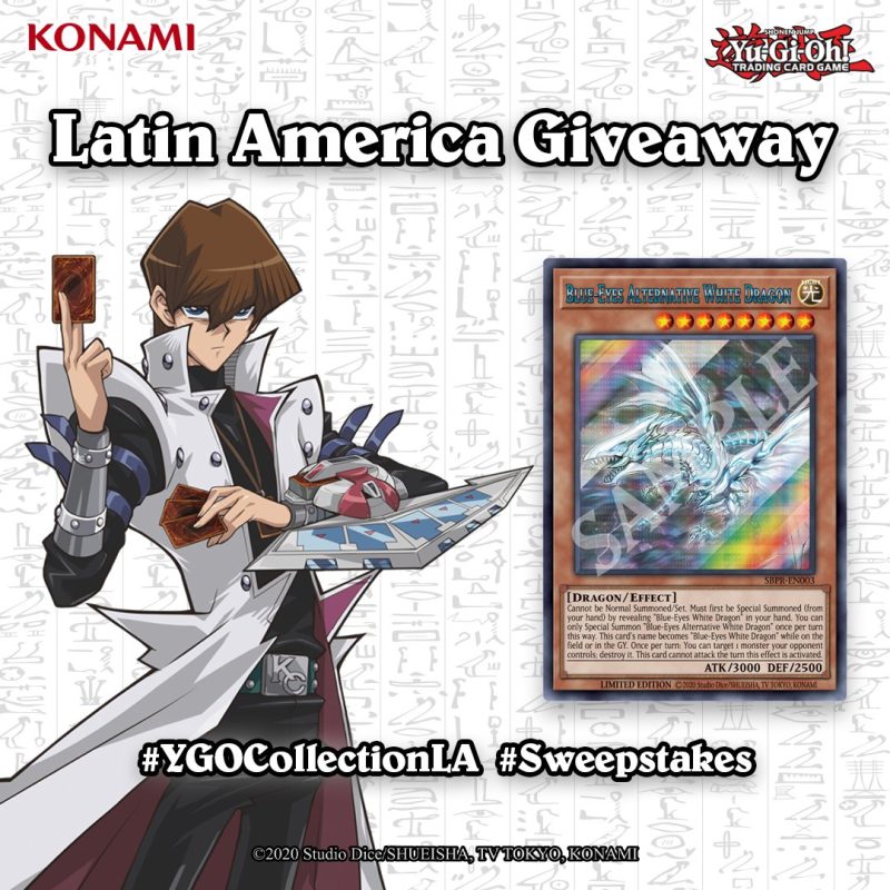 Latin America Duelists! Don't forget to enter the sweepstakes to win a blue-lett...