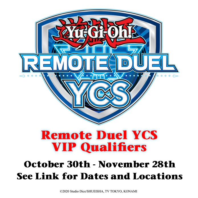 Want to be a VIP (Very Important Player) at the upcoming Remote Duel YCS on Dece...
