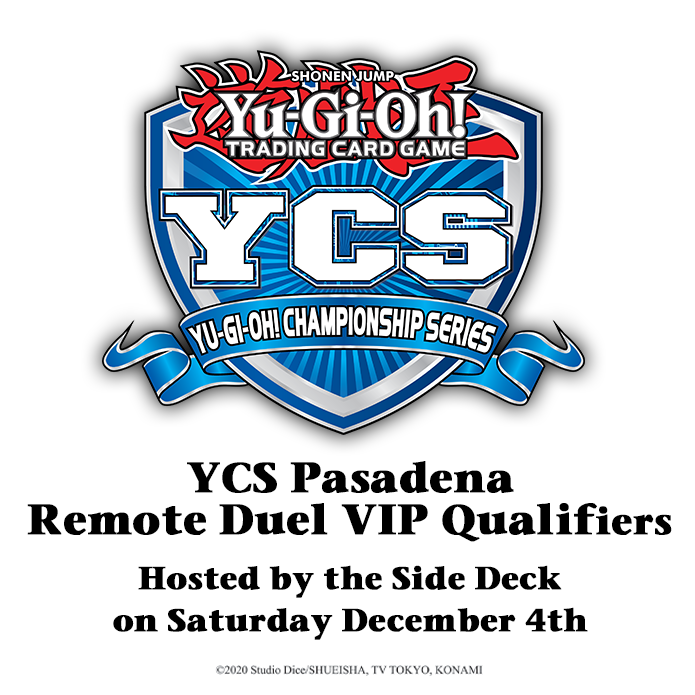 Couldn't register for YCS Pasadena? VIP Qualifiers for YCS Pasadena start this w...