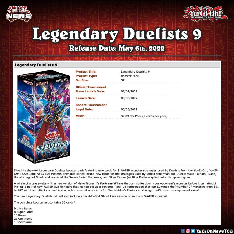 ❰𝗟𝗲𝗴𝗲𝗻𝗱𝗮𝗿𝘆 𝗗𝘂𝗲𝗹𝗶𝘀𝘁𝘀 9❱The new Legendary Duelists set will include a hard-to-fin...