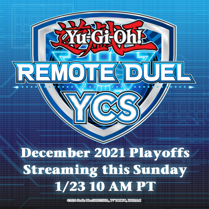 The #Yu-Gi-OhTCG North America #RemoteDuel YCS Top 16 Playoffs starts Sunday, 1/...