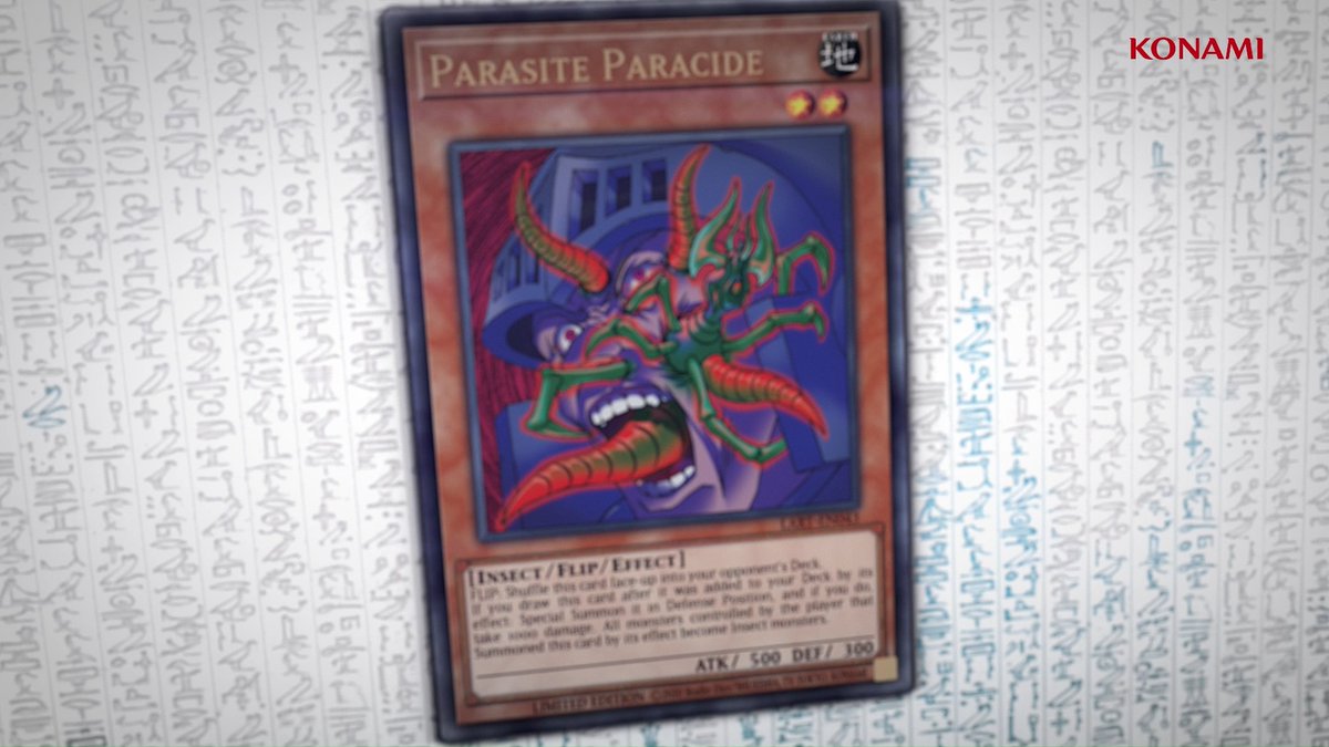 This month's Lost Art Promotion card is Parasite Paracide! Get this card when yo...