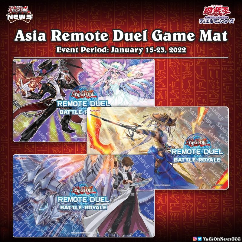 ❰𝗔𝘀𝗶𝗮 𝗚𝗮𝗺𝗲 𝗠𝗮𝘁❱Three new Asia (OCG) Game Mats have been revealed for the upcomi...