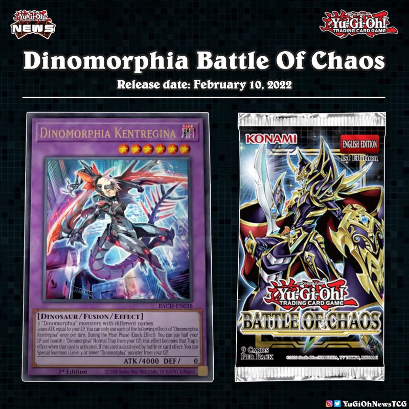 ❰𝗕𝗮𝘁𝘁𝗹𝗲 𝗢𝗳 𝗖𝗵𝗮𝗼𝘀❱Three cards from the upcoming "Dinomorphia" archetype have bee...