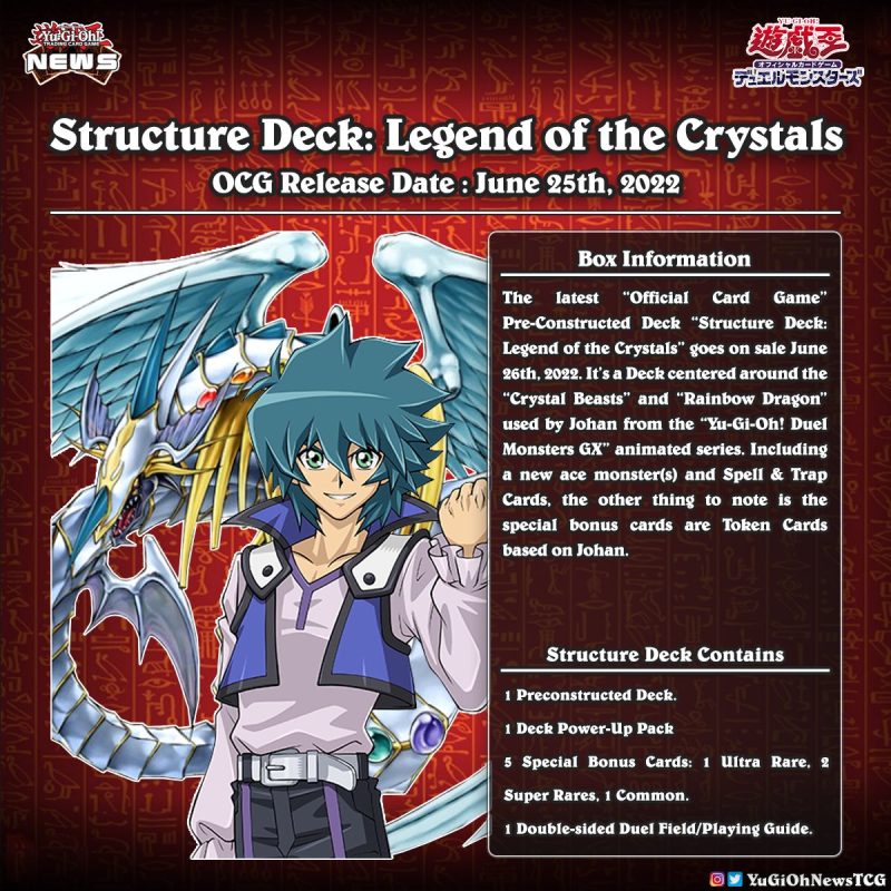 𝗢𝗖𝗚 𝗦𝘁𝗿𝘂𝗰𝘁𝘂𝗿𝗲 𝗗𝗲𝗰𝗸 A New Ocg Crystal Beast Structure Deck Has Been Announced Vstcg