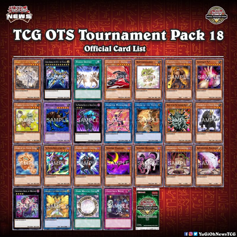 ❰𝗢𝗧𝗦 18❱The official Card List of the upcoming OTS 18 has been revealed#YuGiOh...
