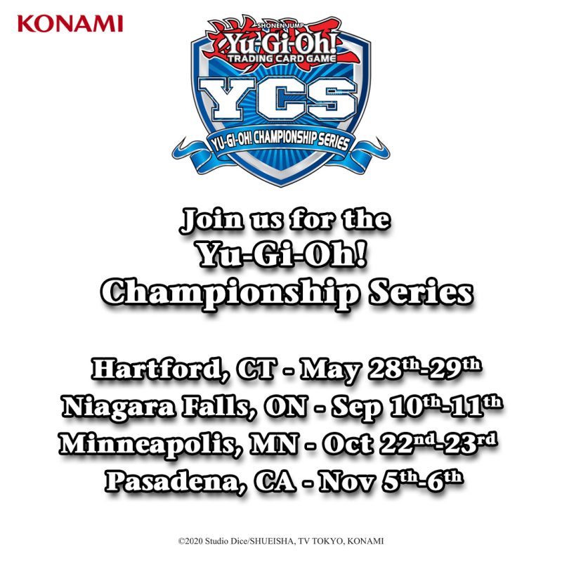 Attention Duelists! We are excited to announce four upcoming in-person YCS event...