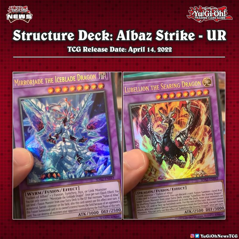 ❰𝗦𝘁𝗿𝘂𝗰𝘁𝘂𝗿𝗲 𝗗𝗲𝗰𝗸 𝗔𝗹𝗯𝗮𝘇 𝗦𝘁𝗿𝗶𝗸𝗲❱Here are the UR & SR cards from the upcoming TCG S...